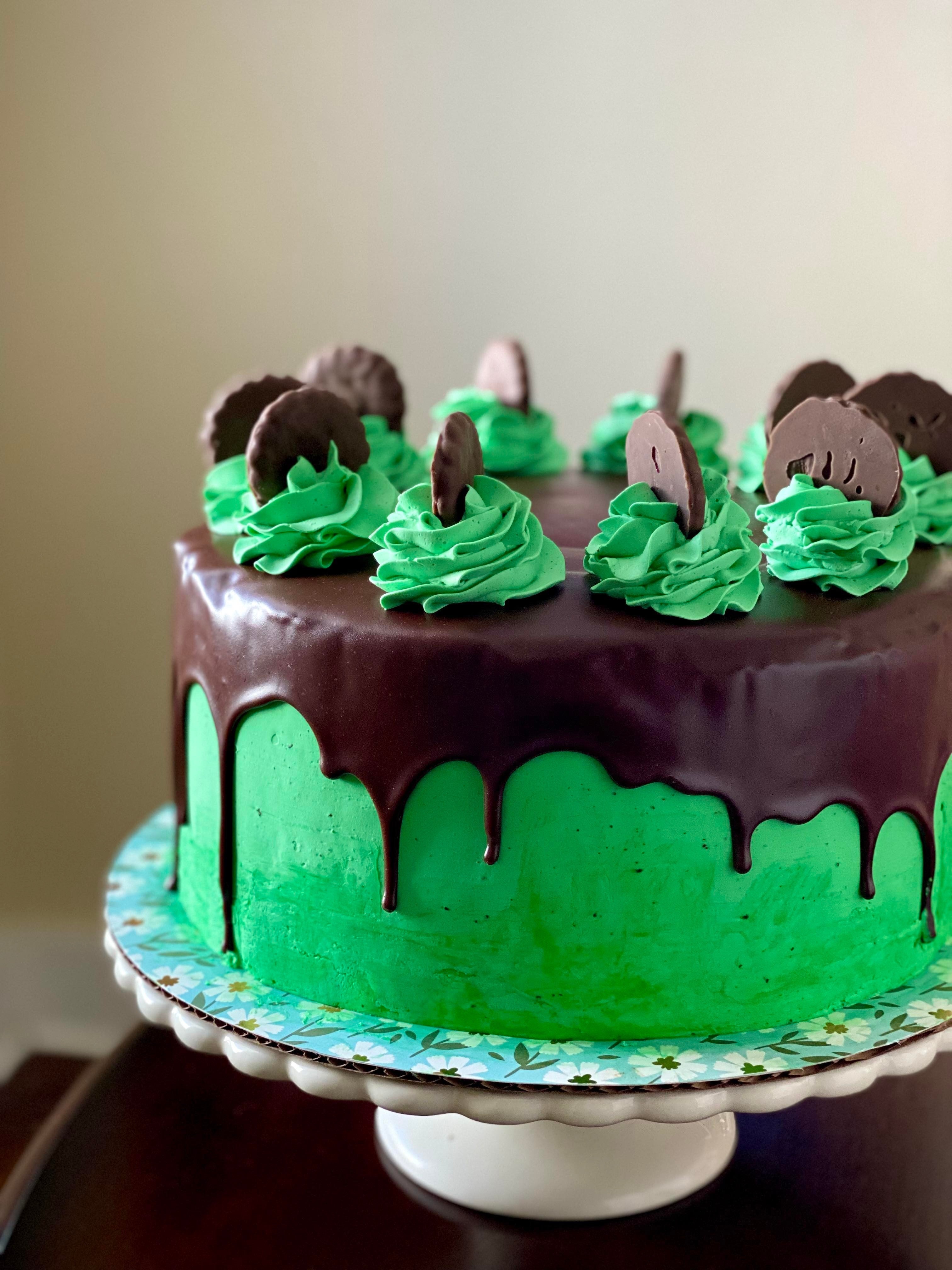 Chocolate Peppermint Mousse Cake - Good Things Baking Co